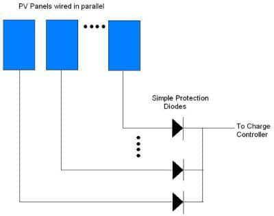 Only using a protection diode